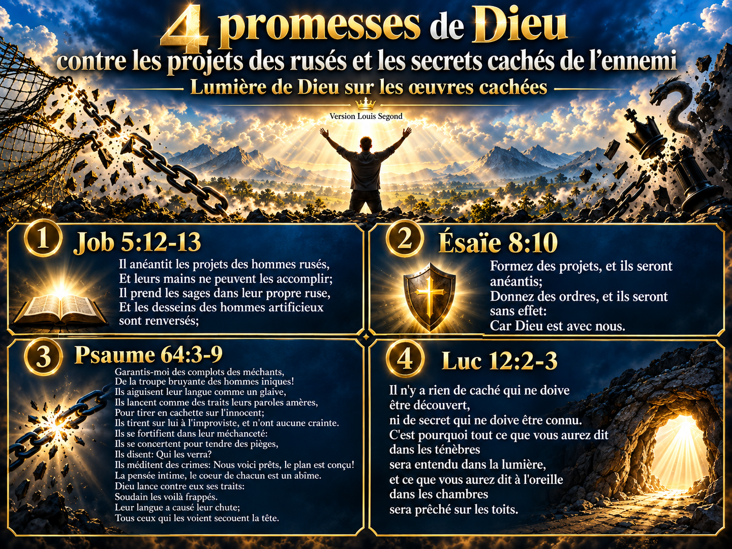 Couverture de Prière pour démasquer les oeuvres cachés des ténèbres.